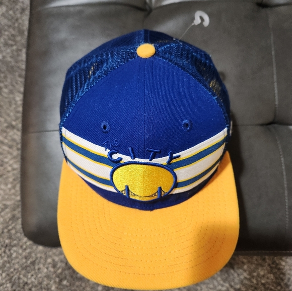 New Era HardWood Classic Golden State Warriors Snap Back Hat - Picture 2 of 8